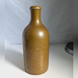 Vintage German Stoneware Beer Bottle MKM Max Kruger 1960's Salt Glazed Pottery